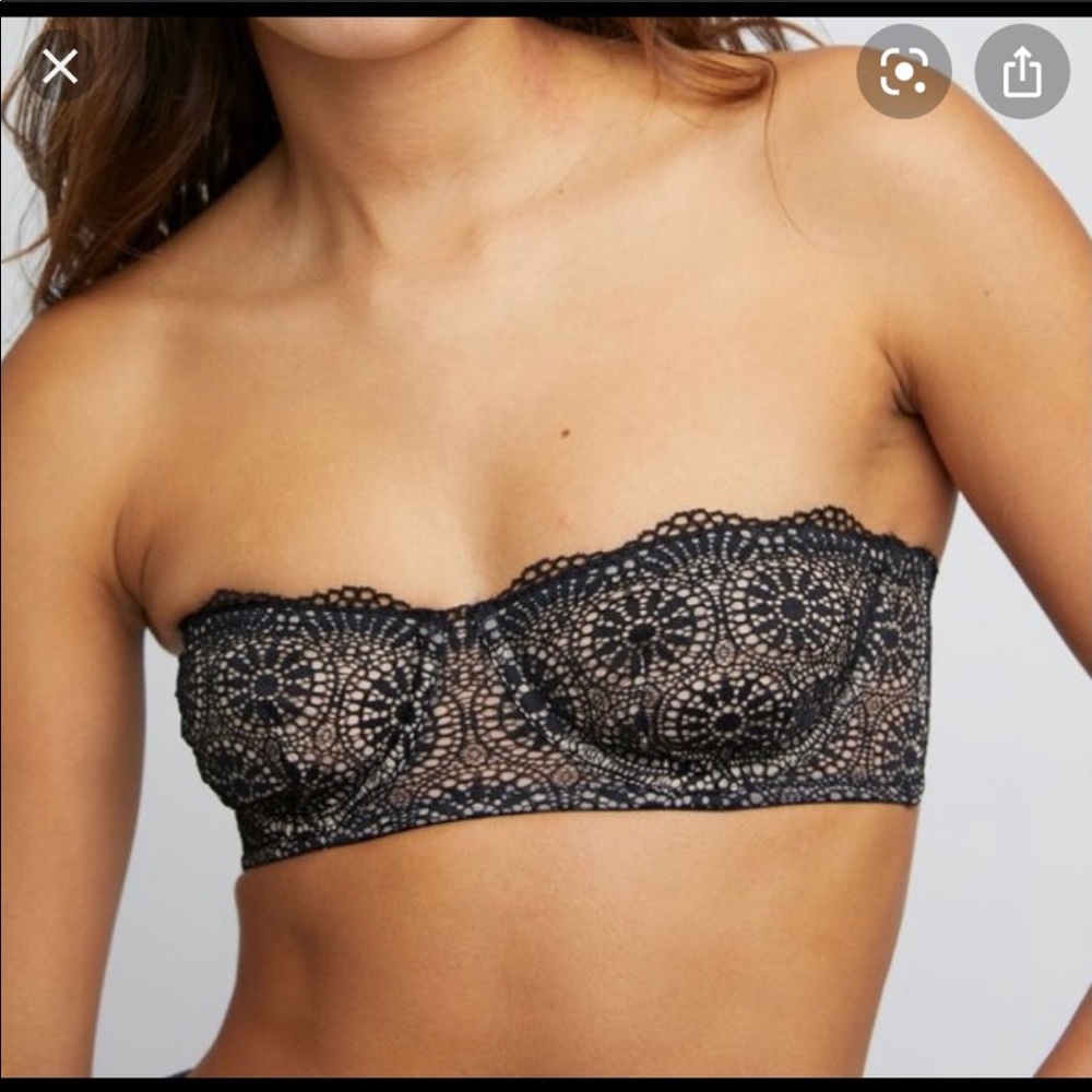 ‼️CLOSET CLOSING‼️NWT Free People 32D Starla Underwire Bra - Black